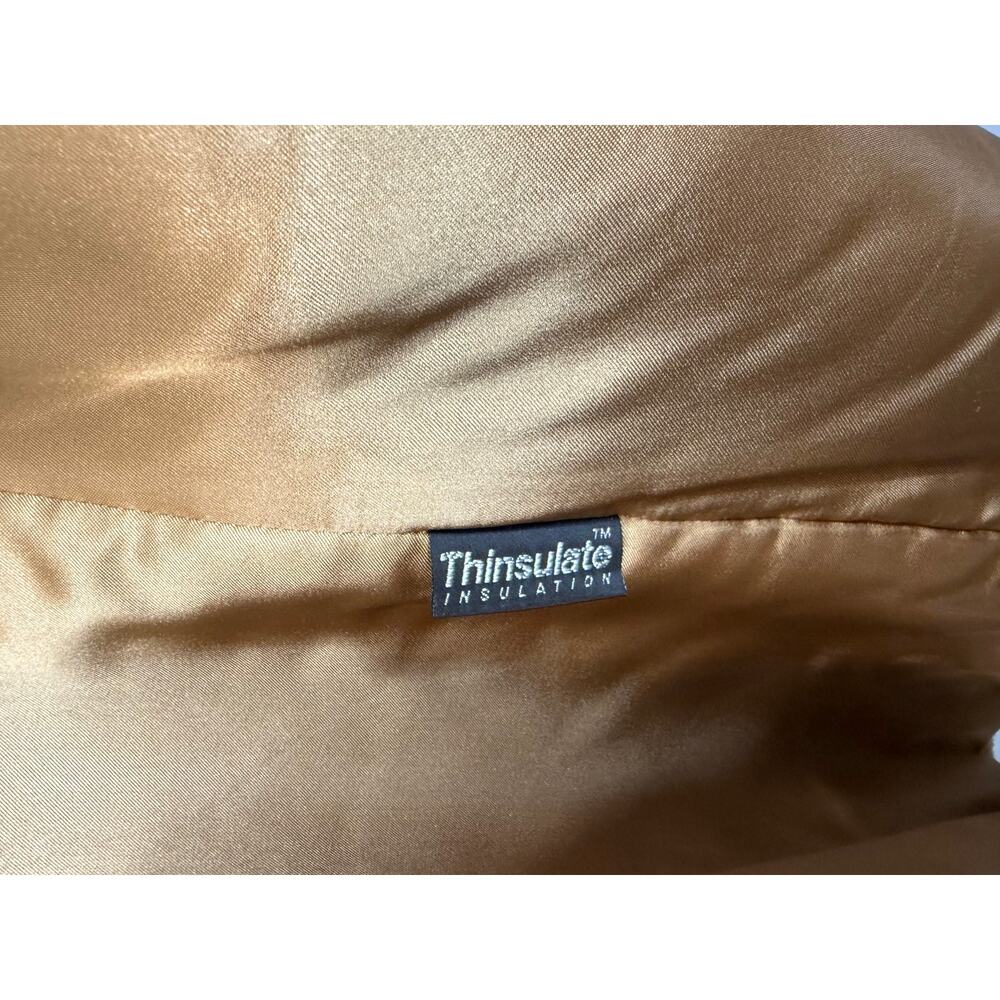 L.L Bean Women Wool Cashmere Thinsulate Coat Jacket Tan Women's 6 - Picture 8 of 9